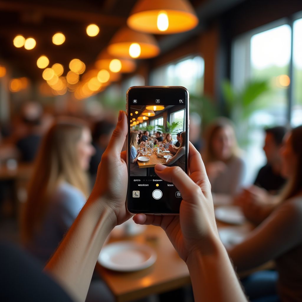 Úspěch restaurace s mobilní fotografií